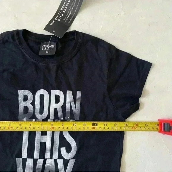 Lady Gaga Born This Way Black T-Shirt Concert Tour A Star is Born Size S - Picture 6 of 8